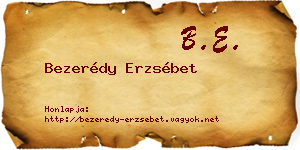 Bezerédy Erzsébet névjegykártya
